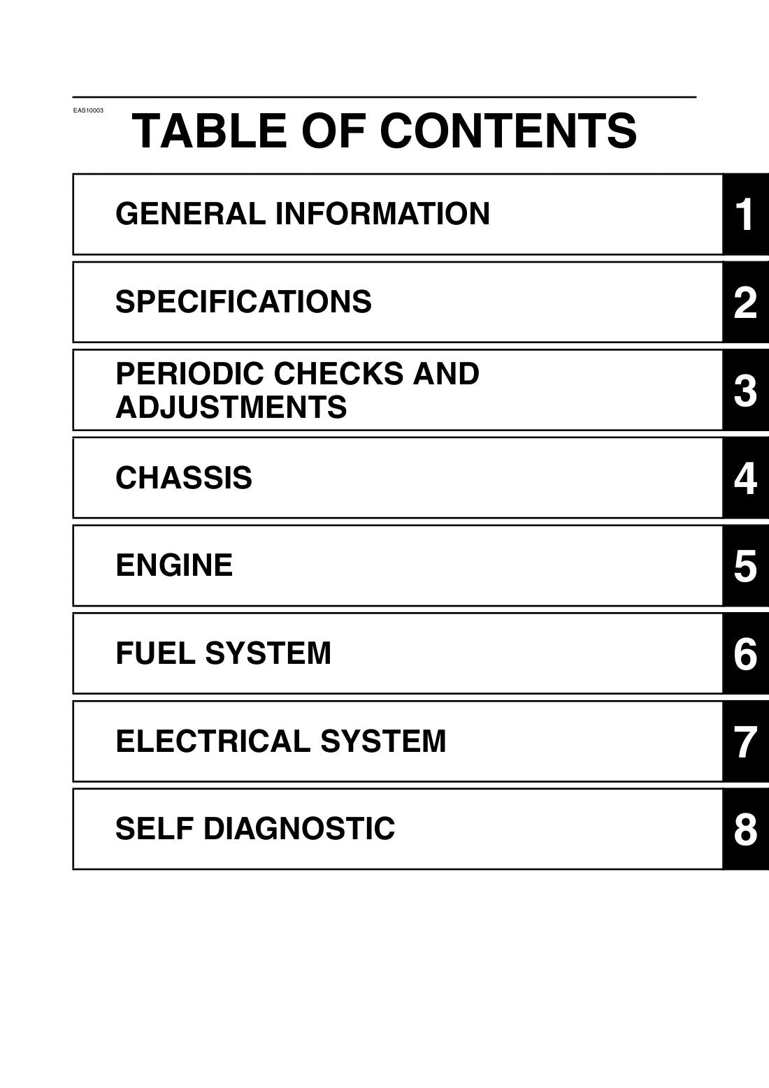 Yamaha Delight 125 2021-2024 service manual - page 7