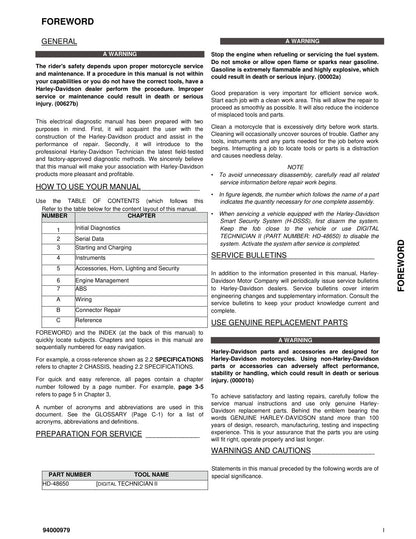 2022 Harley-Davidson Pan America Electrical Diagnostic Manual - page 9