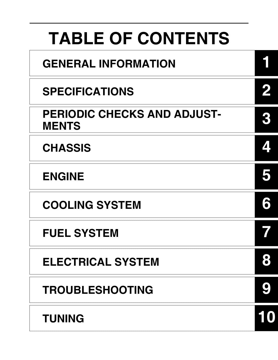 Yamaha YZ250FX 2015 service manual - page 9