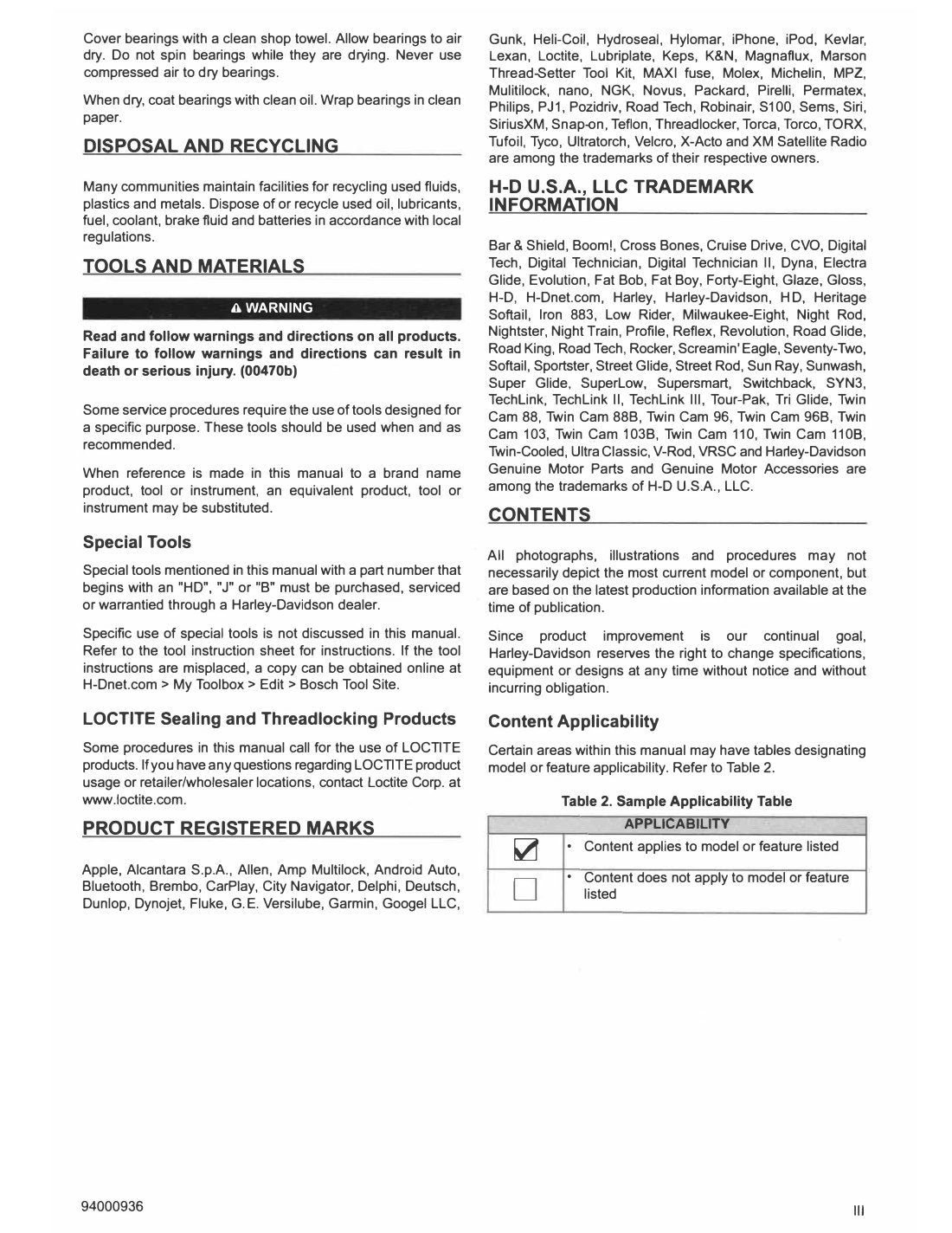 2022 Harley-Davidson Softail Motorcycle Service Manual - page 9