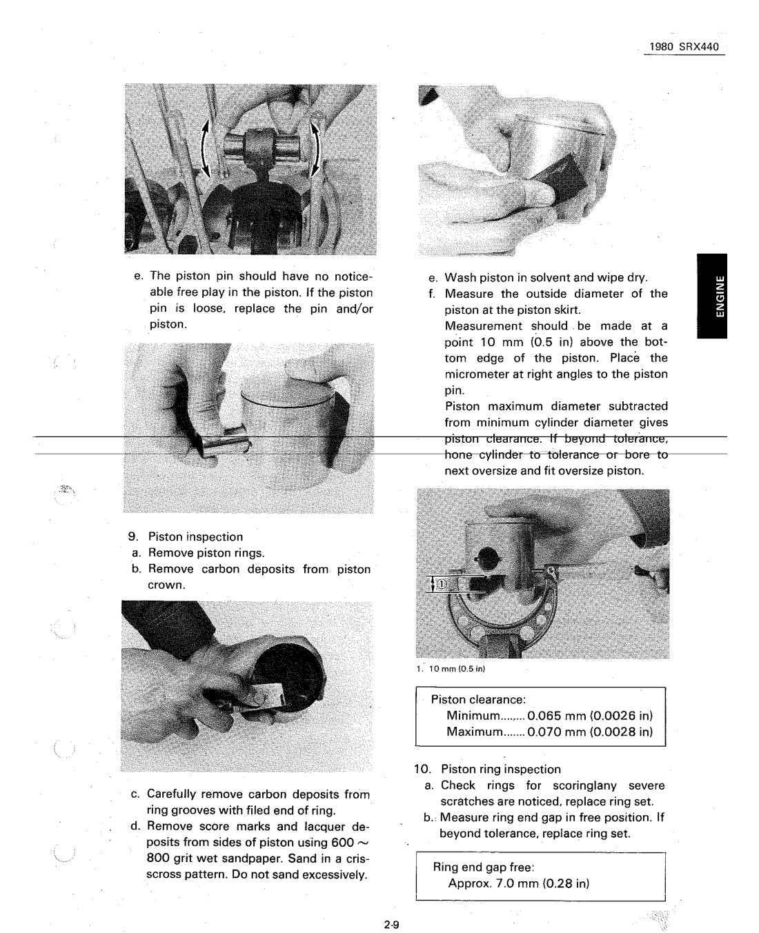 Yamaha SRX440 1980 service manual - page 15