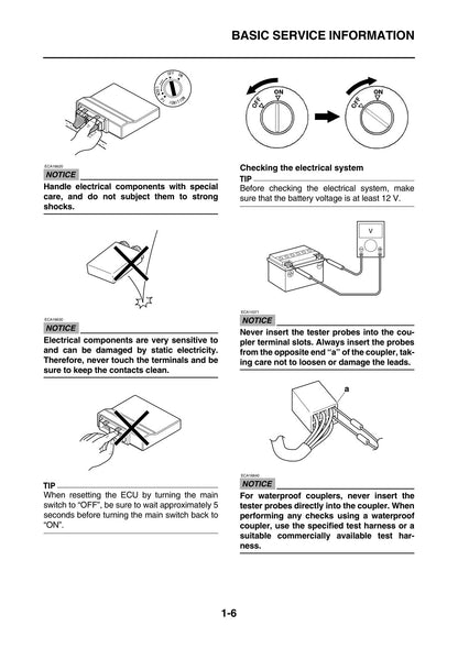 Yamaha TT-R50E Motorcycle Service Manual 2012 - page 15