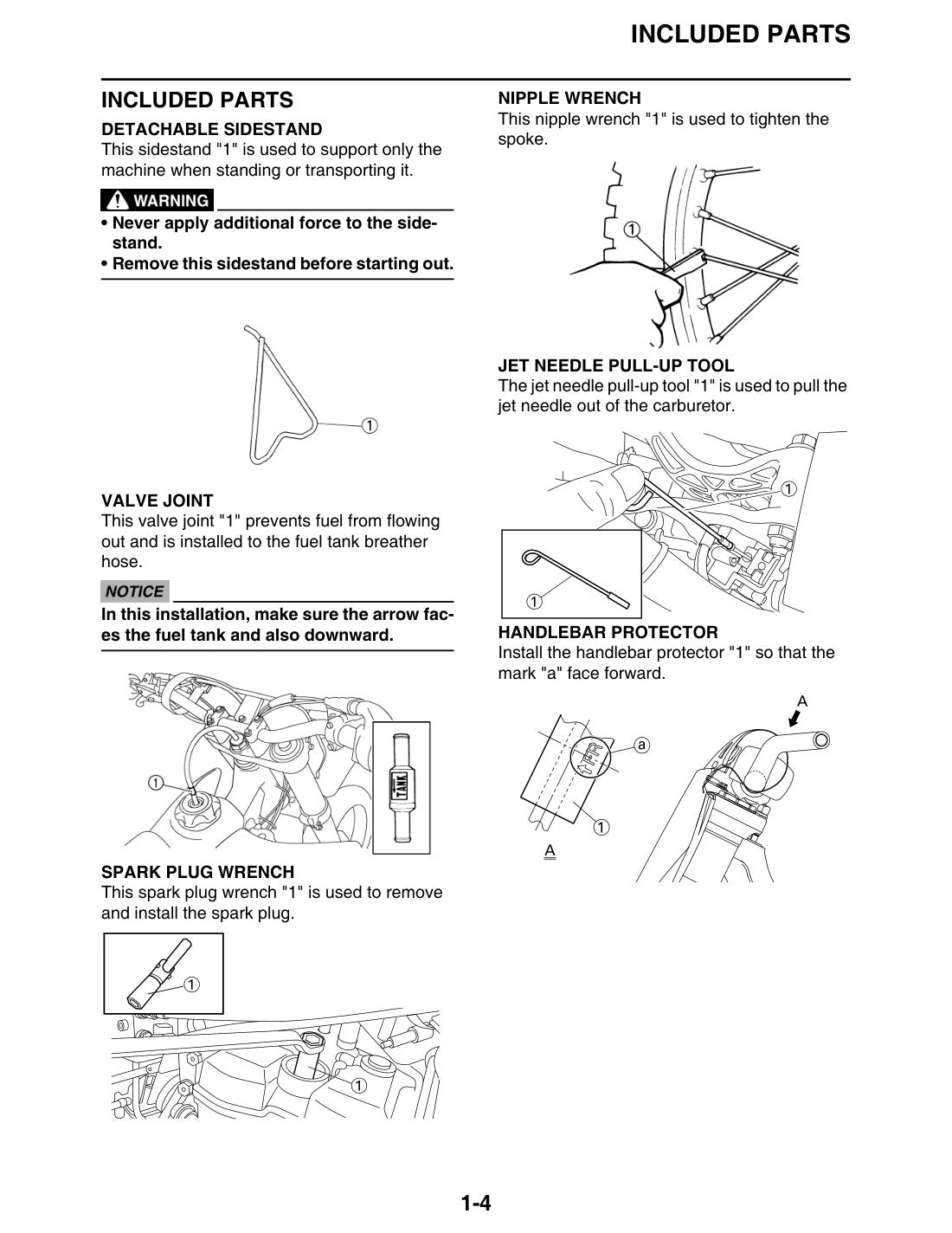 Yamaha YZ250F YZ250FA Motorcycle Service Manual 2011 - page 18