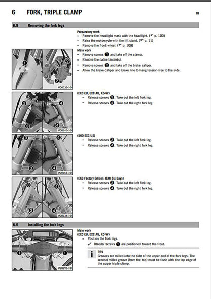 KTM 450 500 EXC-F 2015 service manual - page 20
