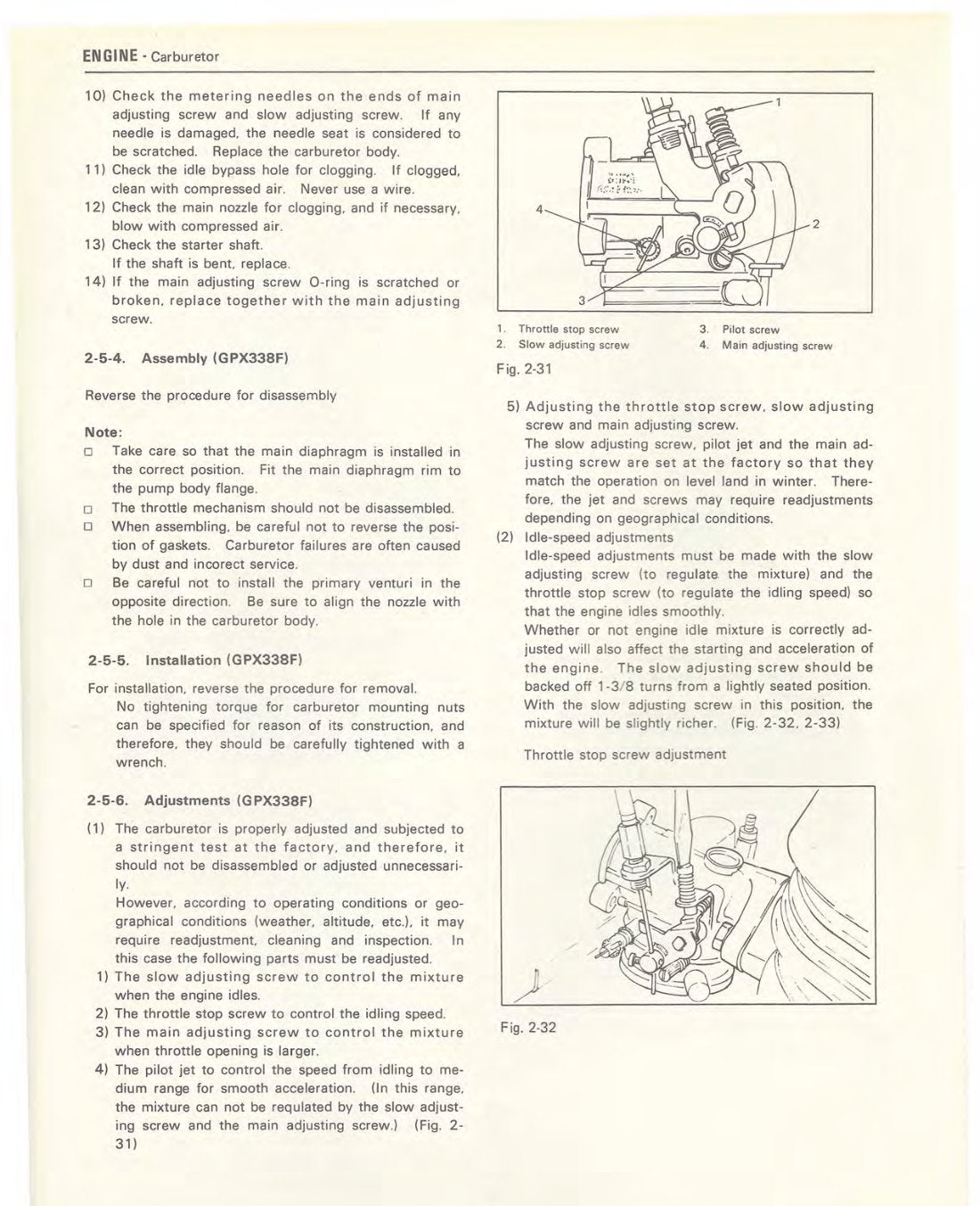 Yamaha GP338 GPK433 service manual - page 21