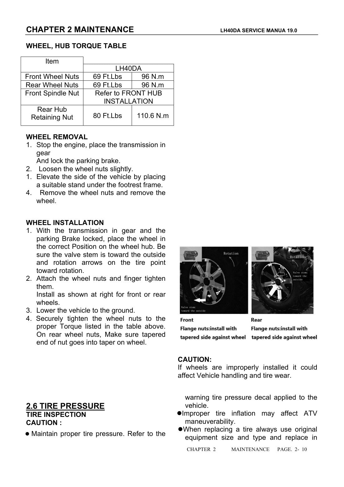 Linhai LH40DA service manual - page 22