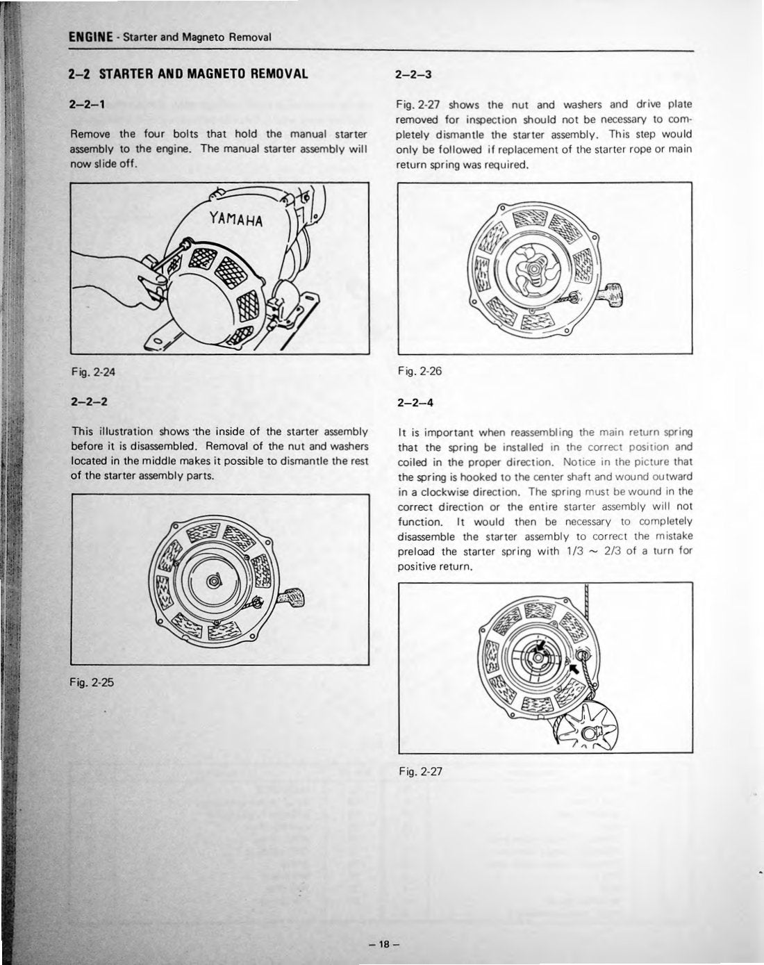 Yamaha SL292 GP292 1971-1973 service manual - page 24