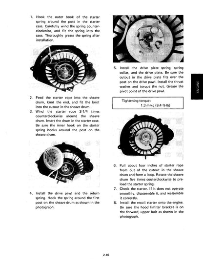 Yamaha Bravo BR250 service manual - page 27