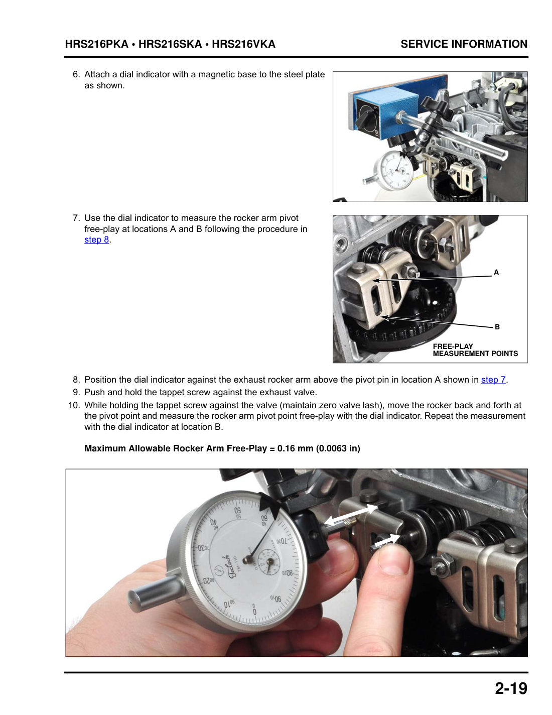 Honda HRS216 PKA service manual - page 28