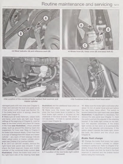 Honda CB125F CBF125 2009-2017 service manual - page 29