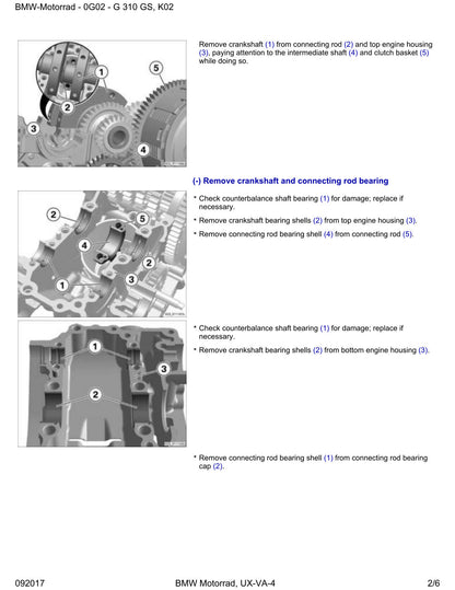 BMW G 310 GS service manual - page 32