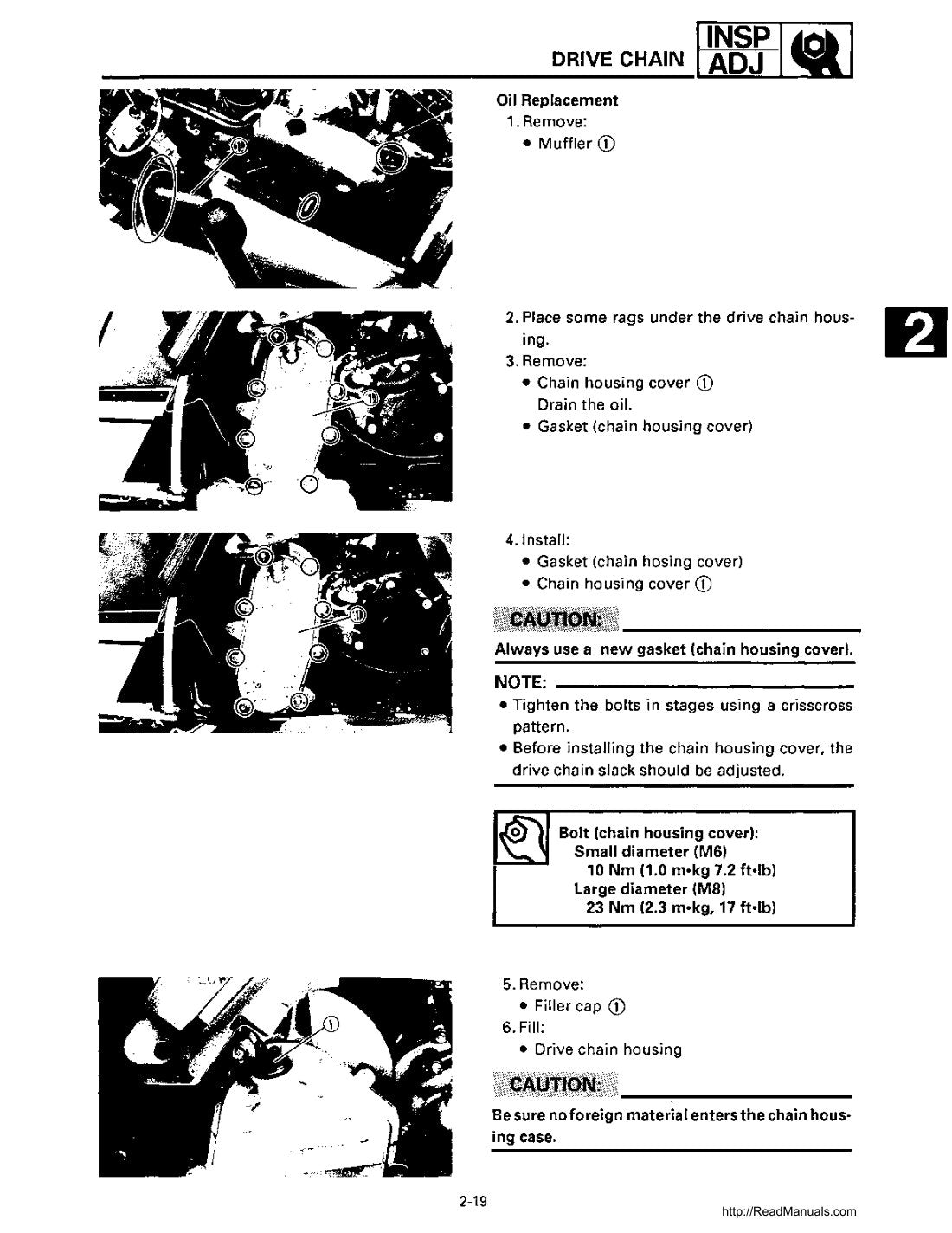 Yamaha Exciter II 570 service manual - page 33