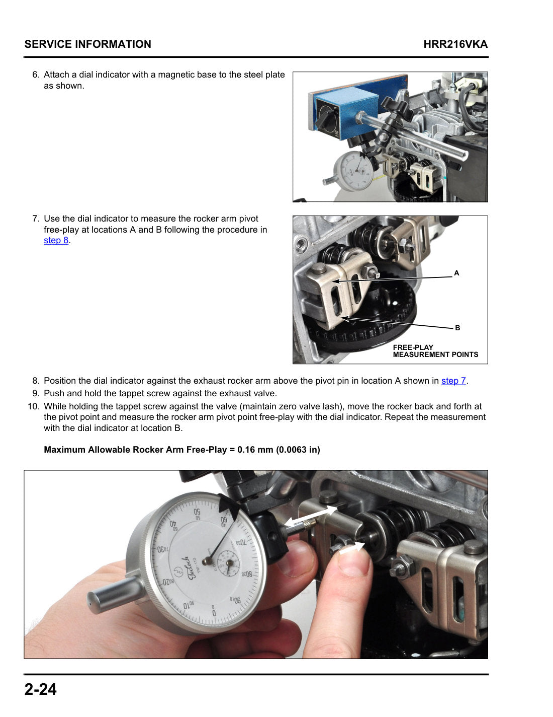 Honda HRR216 VKA service manual - page 35