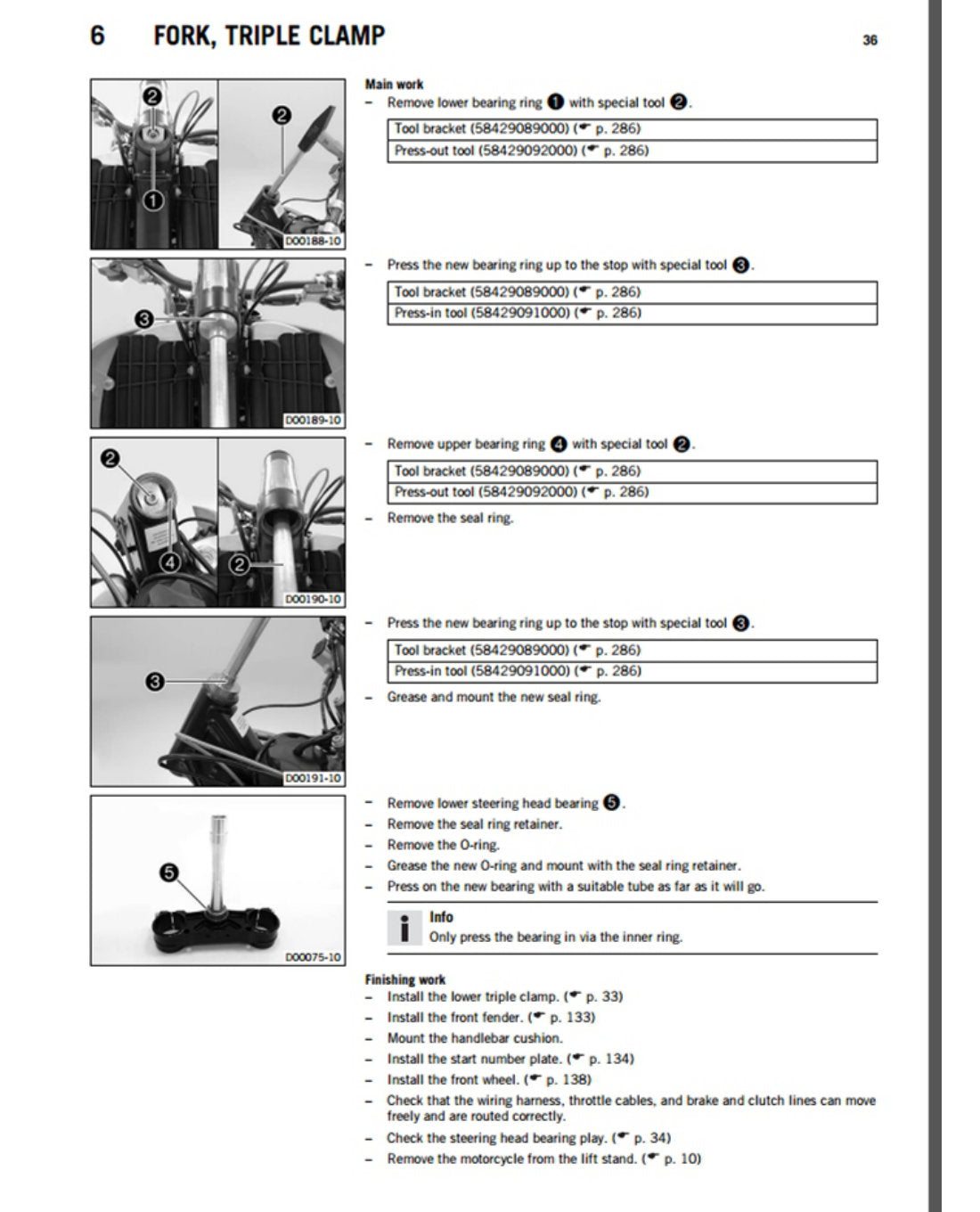 KTM 250 SX-F 2016 service manual - page 37