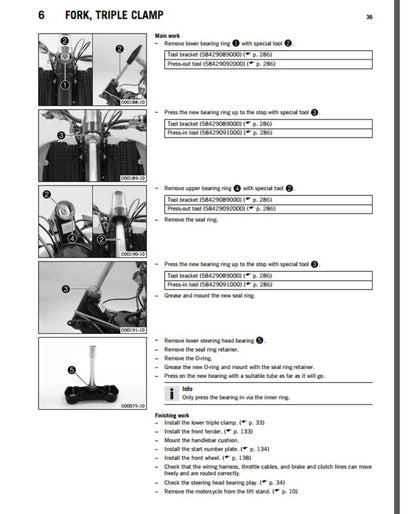 KTM 250 SX-F 2016 service manual - page 37