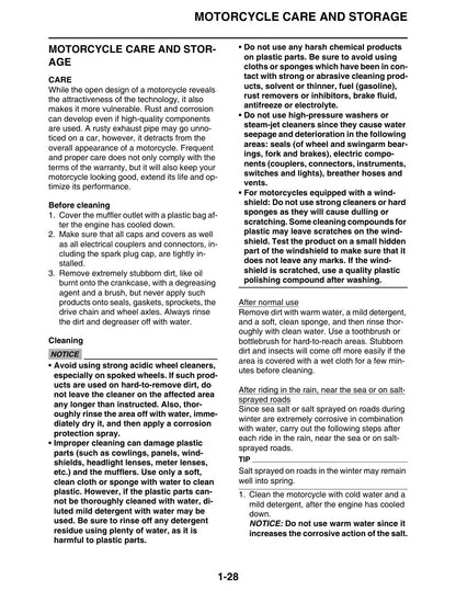 Yamaha YZ250FX 2015 service manual - page 40