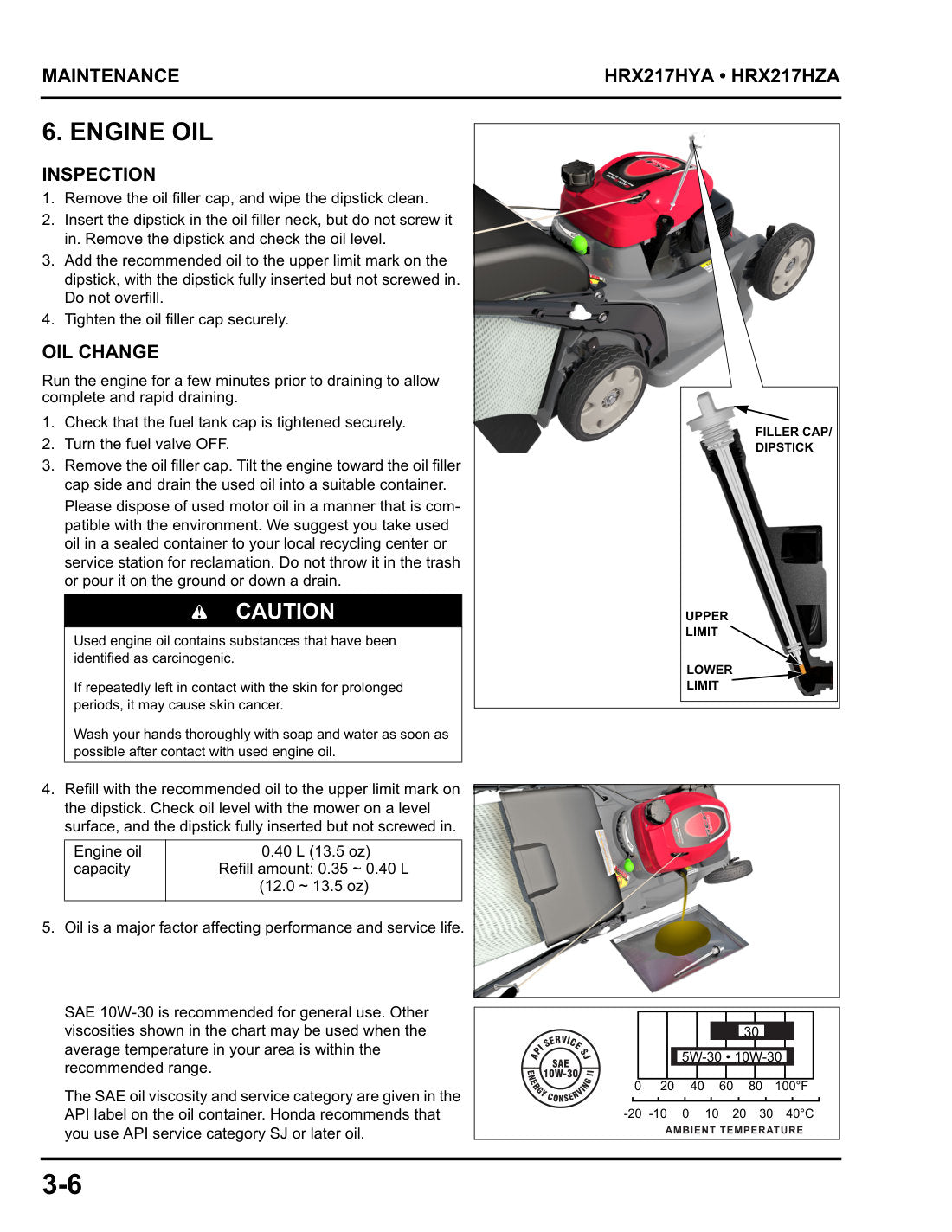 Honda HRX217 K6 service manual - page 41
