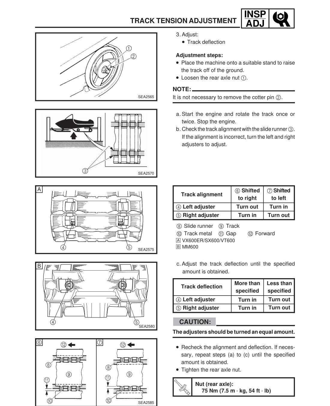 Yamaha VX600 SX600 MM600 VT600 service manual - page 42