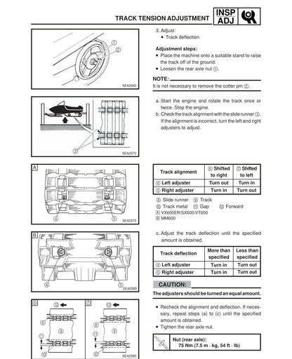 Yamaha VX600 SX600 MM600 VT600 service manual - page 42