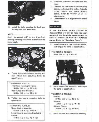 Yamaha Tri-Moto YT60 service manual - page 45