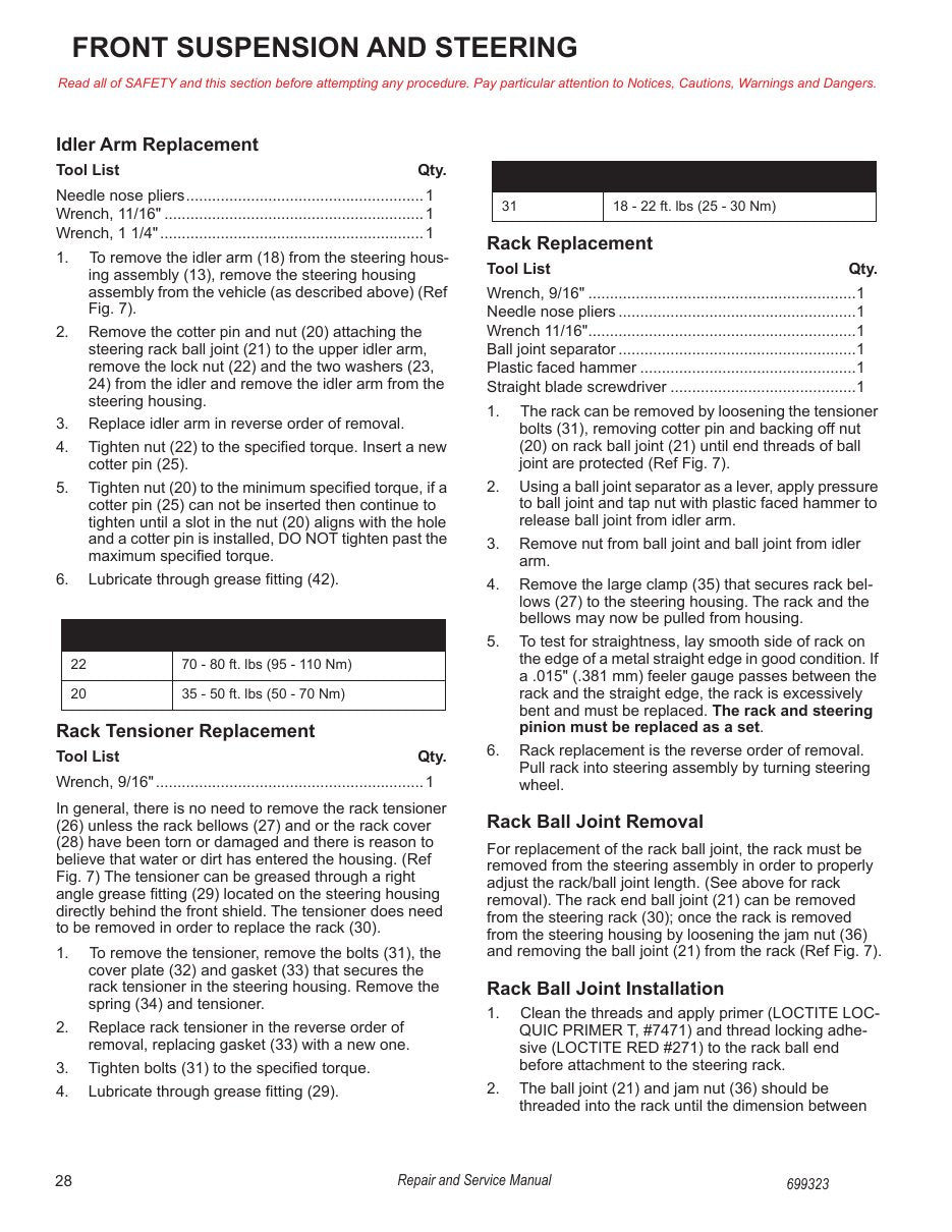 Tracker Offroad LX4 EFI Gas Golf Cart Service Manual PDF 2020 - sample page 46