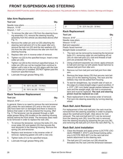 Tracker Offroad LX4 EFI Gas Golf Cart Service Manual PDF 2020 - sample page 46