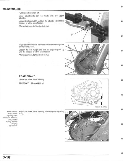 Honda CRF110F 2013-2015 service manual - page 50