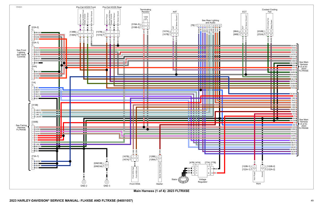 2023 Harley-Davidson Wiring Diagrams All Models - page 51