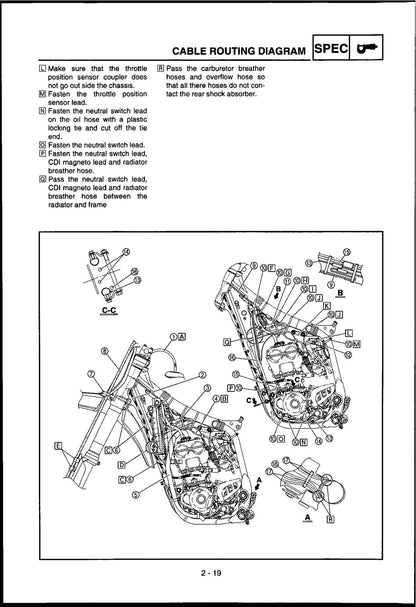 Yamaha YZ250F Motorcycle Service Manual 2010 - page 52