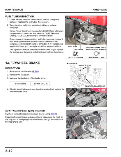 Honda HRR216 VKA service manual - page 53
