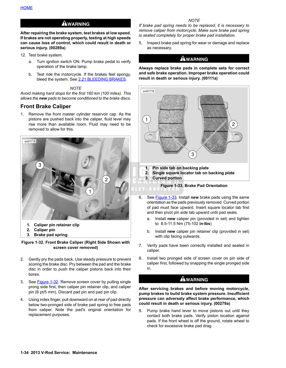 2013 Harley-Davidson V-Rod VRSC Motorcycle Service Manual - page 56