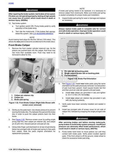 2013 Harley-Davidson V-Rod VRSC Motorcycle Service Manual - page 56