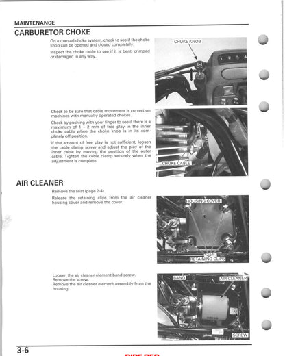 Honda Recon TRX250TE TRX250TM ATV Service Manual 2005-2011 - page 57