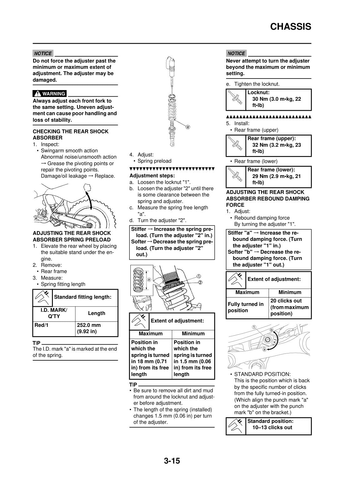 Yamaha YZ125 2015 service manual - page 58