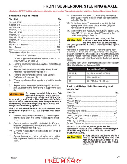 Tracker Offroad LX6 72V Electric Golf Cart Service Manual PDF 2020 - sample page 61