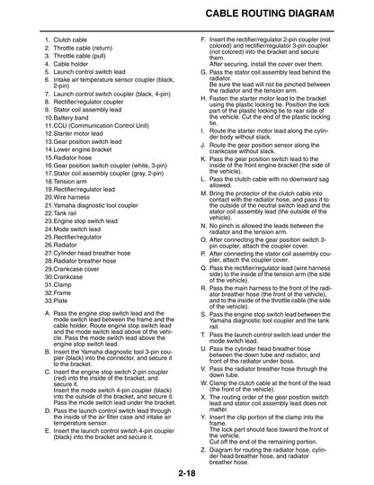 Yamaha YZ450F 2021 service manual - page 63