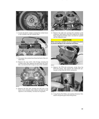 Arctic Cat ZR XF M Pantera Norseman Snowmobile Service Manual 2019 - page 63