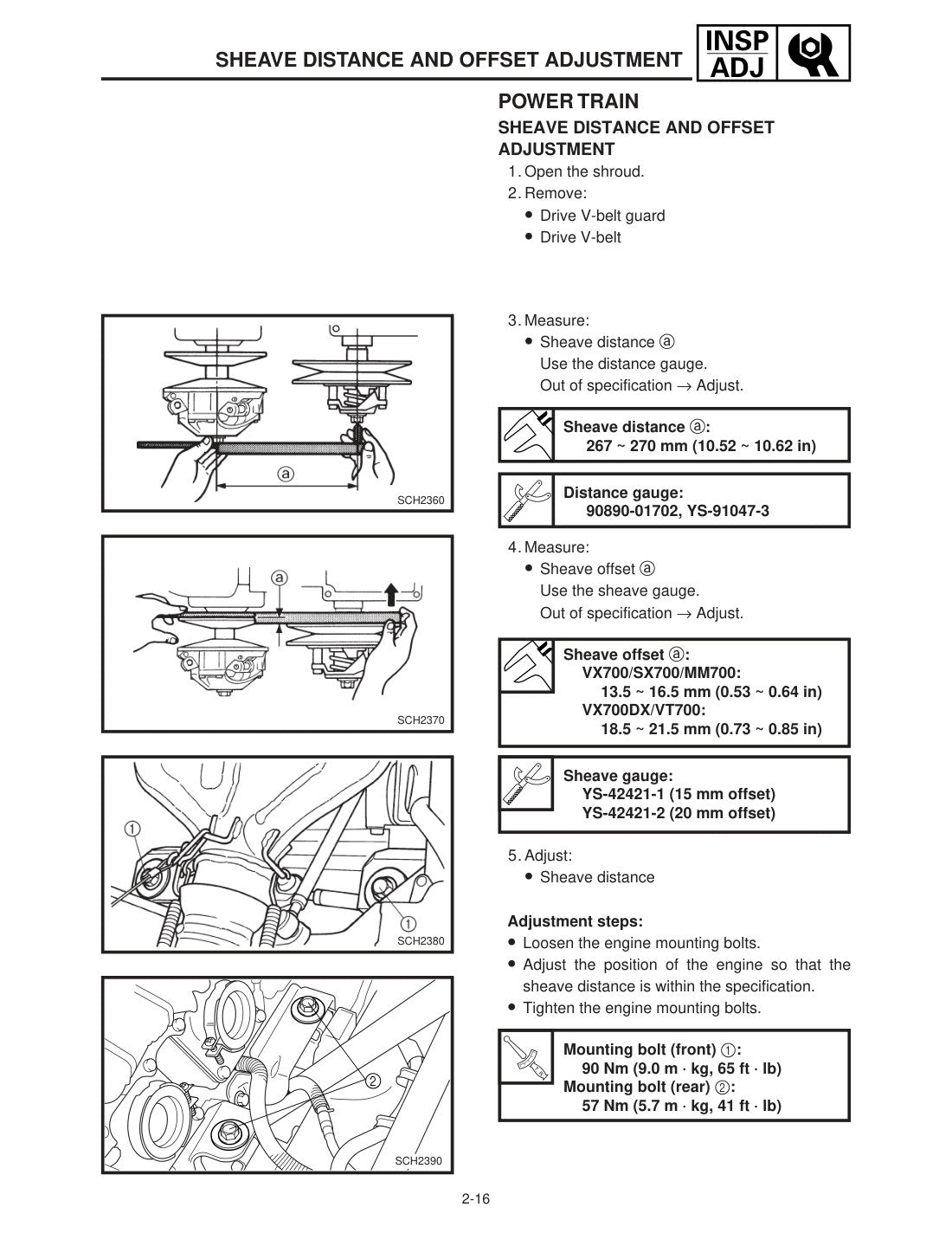 Yamaha VX700 SX700 MM700 VT700 2000 service manual - page 66