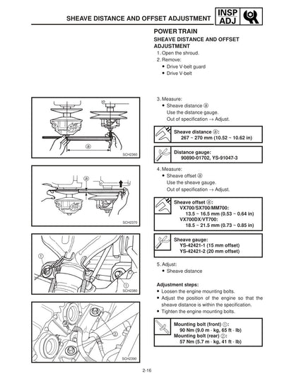 Yamaha VX700 SX700 MM700 VT700 2000 service manual - page 66