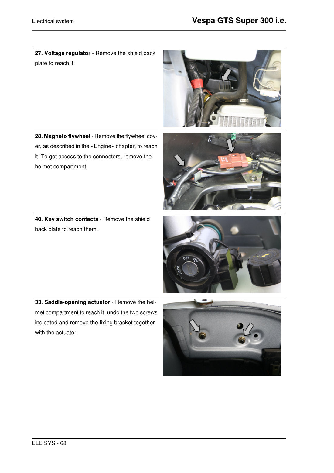 Vespa GTS 300 2015 service manual - page 68