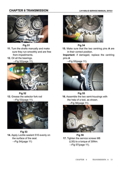 Linhai LH1100U-D 2019 service manual - page 68
