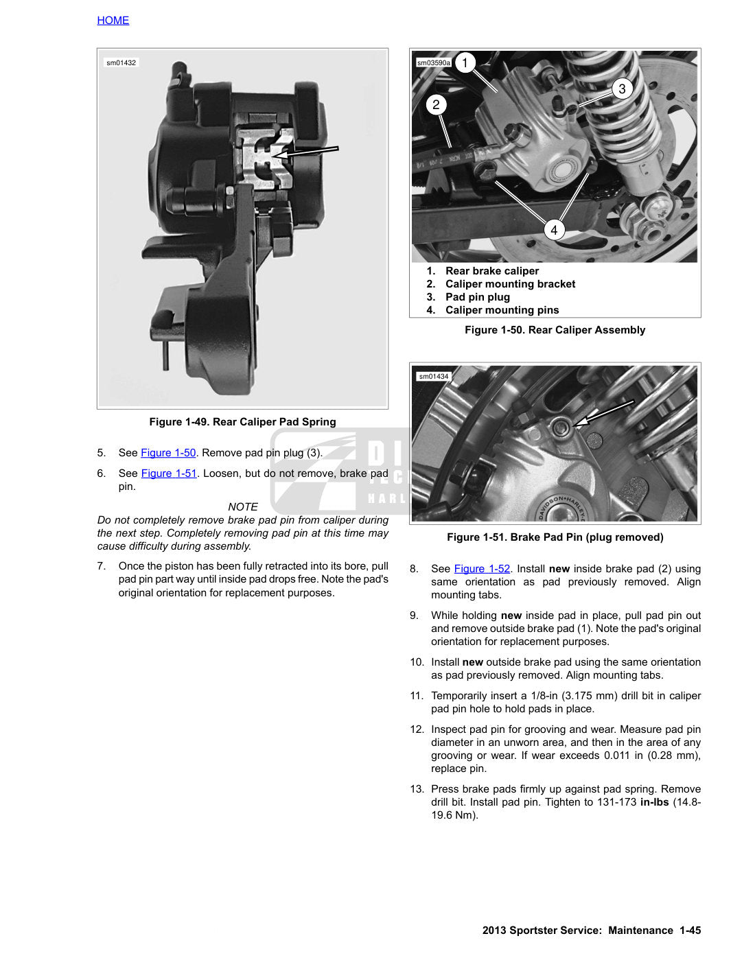 2013 Harley-Davidson Sportster Motorcycle Service Manual - page 69
