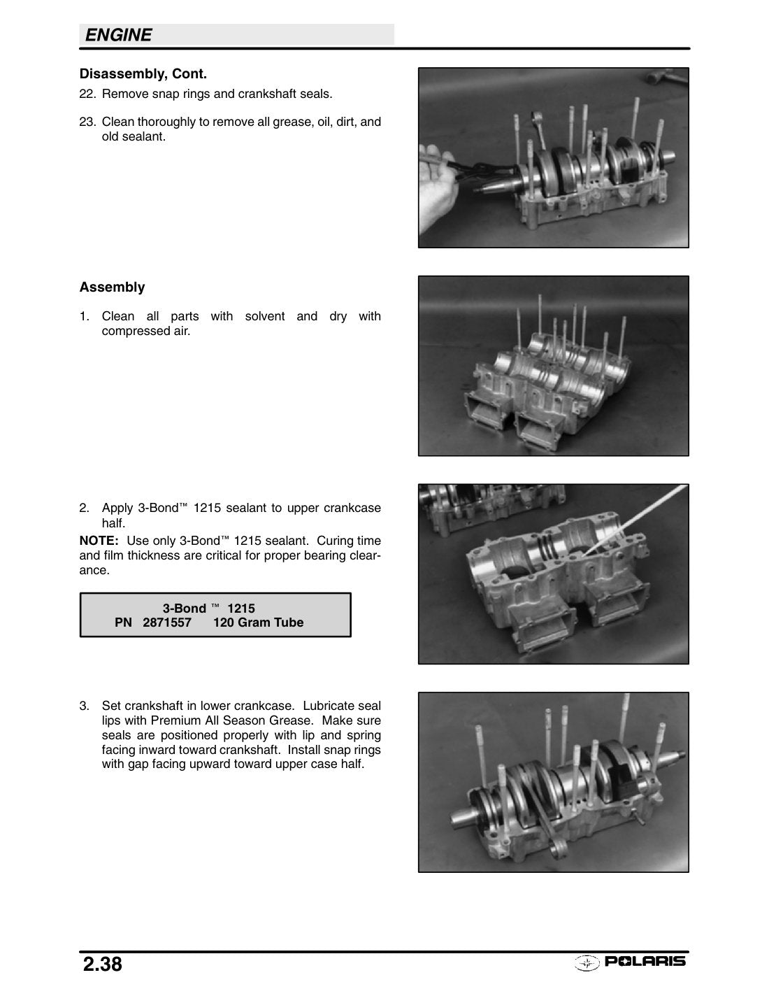 Polaris Pro X 2003 service manual - page 70