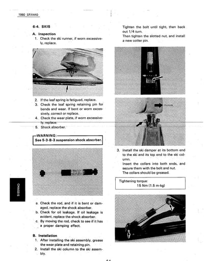 Yamaha SRX440 1980 service manual - page 70
