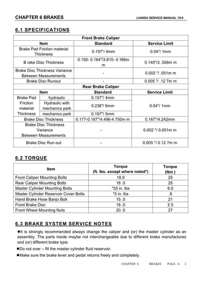 Linhai LH40DA service manual - page 71