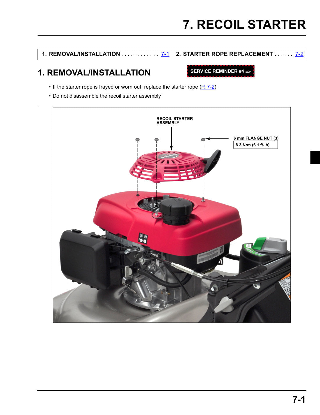Honda HRR216 VKA service manual - page 72