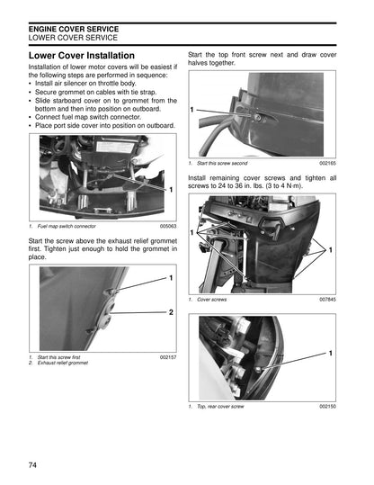 Evinrude 55 HP MFE 2010 service manual - page 76