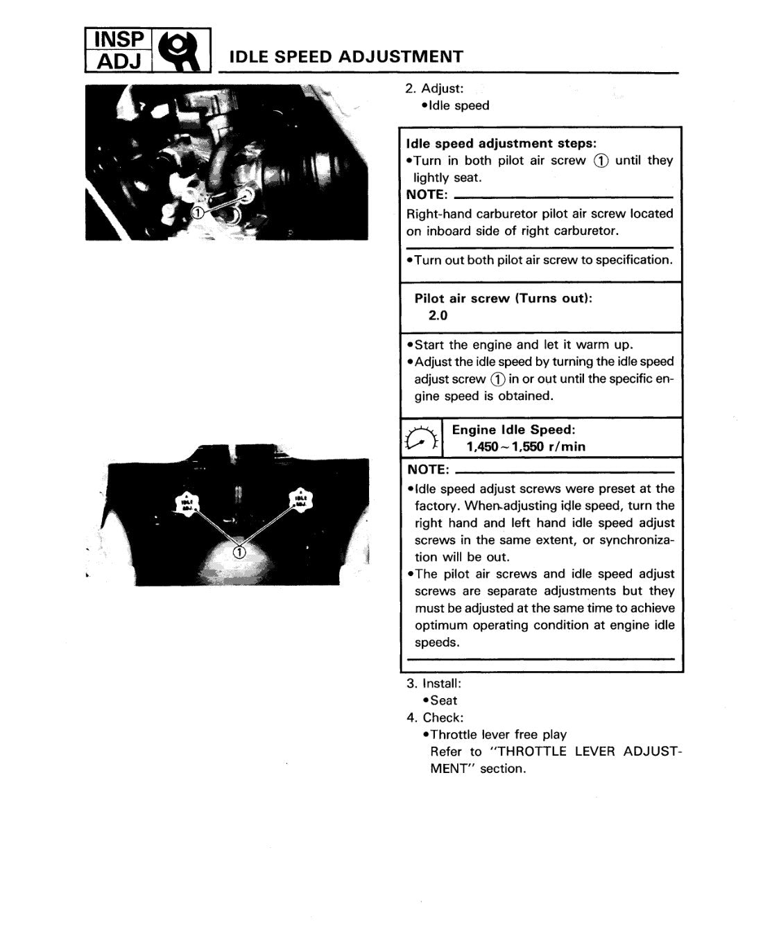 Yamaha Banshee YFZ350 service manual - page 78