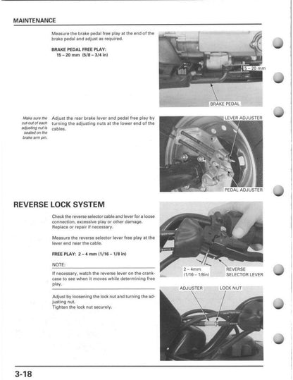Honda Foreman 450 1998-2004 service manual - page 80