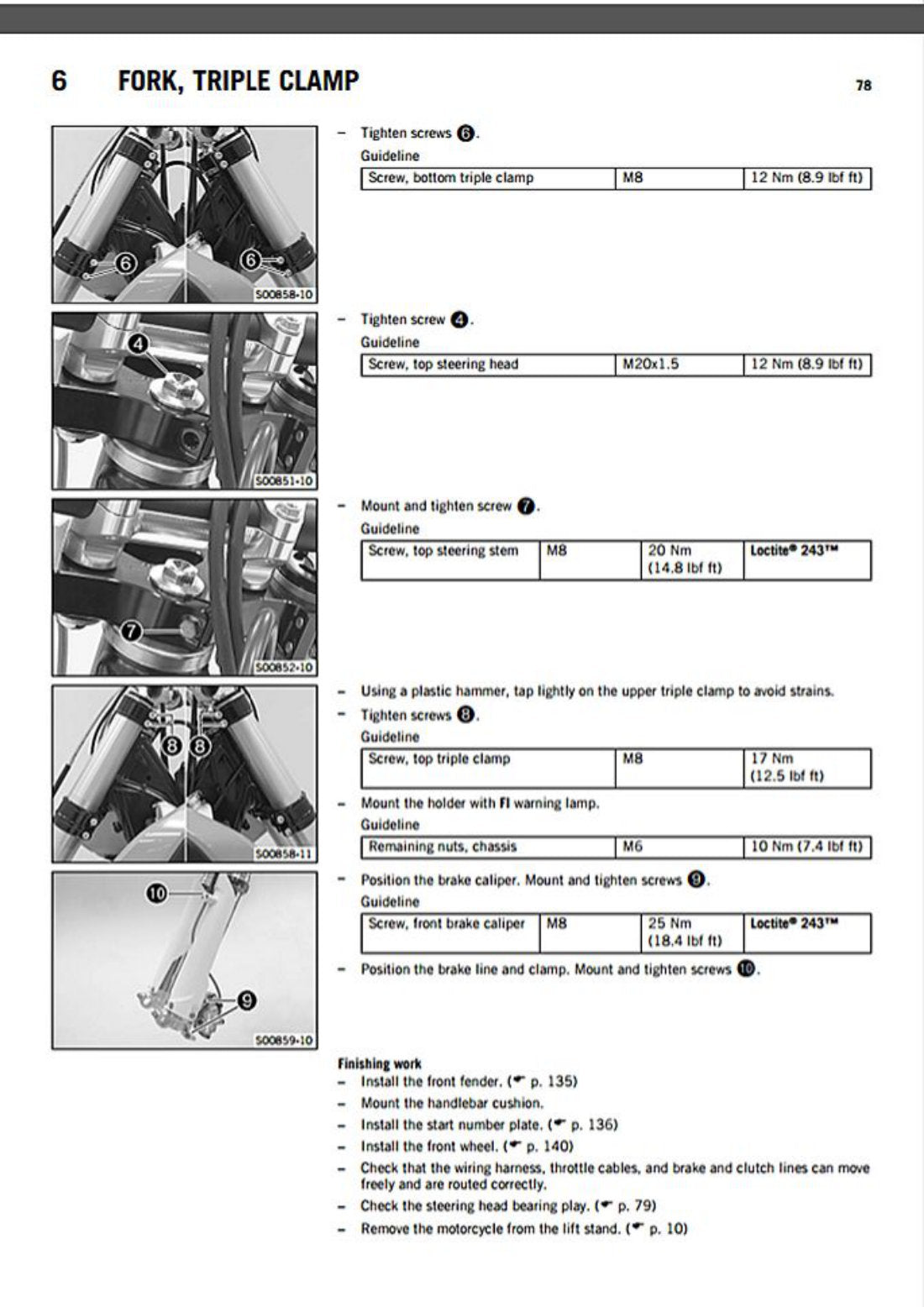 KTM 450 SX-F 2016 service manual - page 80